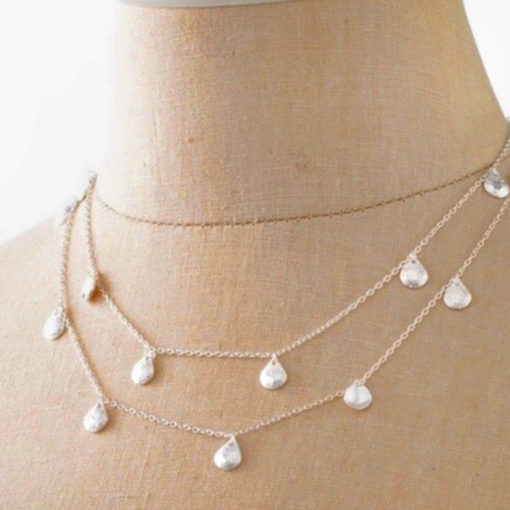 Stella & Dot Demi Silver Layering Necklace - RETIRED
